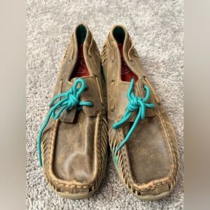 Twisted X WDM0083: Bomber And Turquoise Serrated Moc